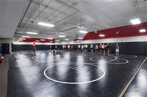 Wrestling in wrestling room 